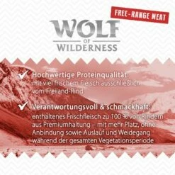Sparpaket 24 X 800 G Wolf Of Wilderness "Freiland-Fleisch" 23 Sparpaket 24 X 800 G Wolf Of Wilderness "Freiland-Fleisch" -Günstiges Bitiba Geschäft wow freerange wet board highvalley 1000x1000 de 2 1 5